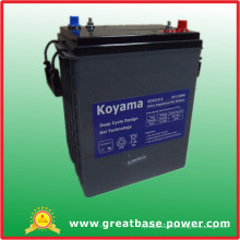 Batterie profonde de chariot de golf de gel de cycle des véhicules à moteur 310ah 6V